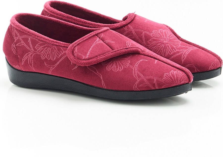Damart Pantoffels met klittenbandsluiting Vrouwen Rood