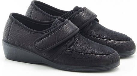 Damart Piedical derbyschoenen met klittenband Dames Zwart