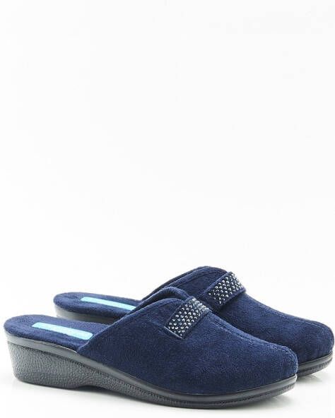 Damart Piedical muiltjes met sleehak Dames Blauw