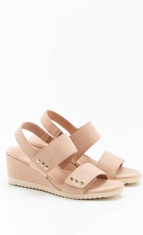 Damart Sandalen met sleehak Dames Beige