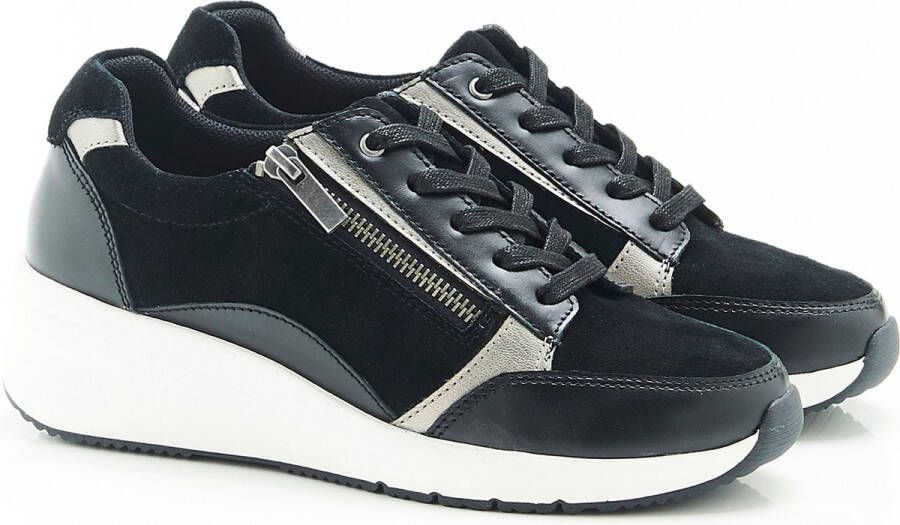 Damart Sneakers met Amortyl sleehakken Dames Zwart