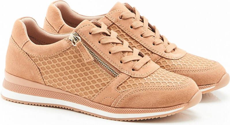 Damart Sportschoenen met leren detail in reliëf Amortyl Dames Bruin