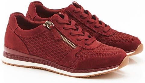 Damart Sportschoenen met leren detail in reliëf Amortyl Dames Rood