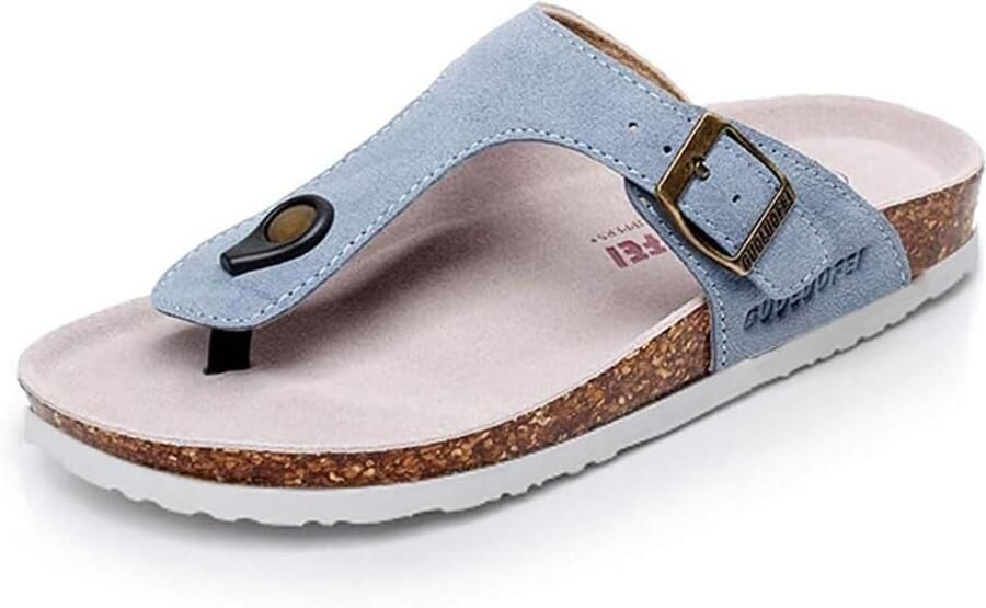 & Kurken Slippers Verstelbare Banden Open Teen