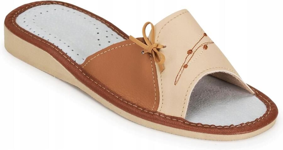 Dames Pantoffels Leer Comfortabele Leren Slippers