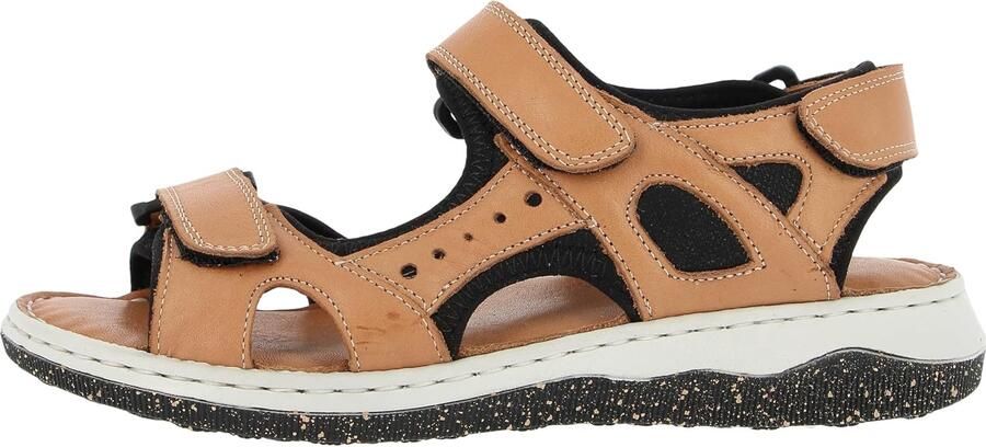 Dames Sandalen Leer Comfortabele Klittenbandsluiting