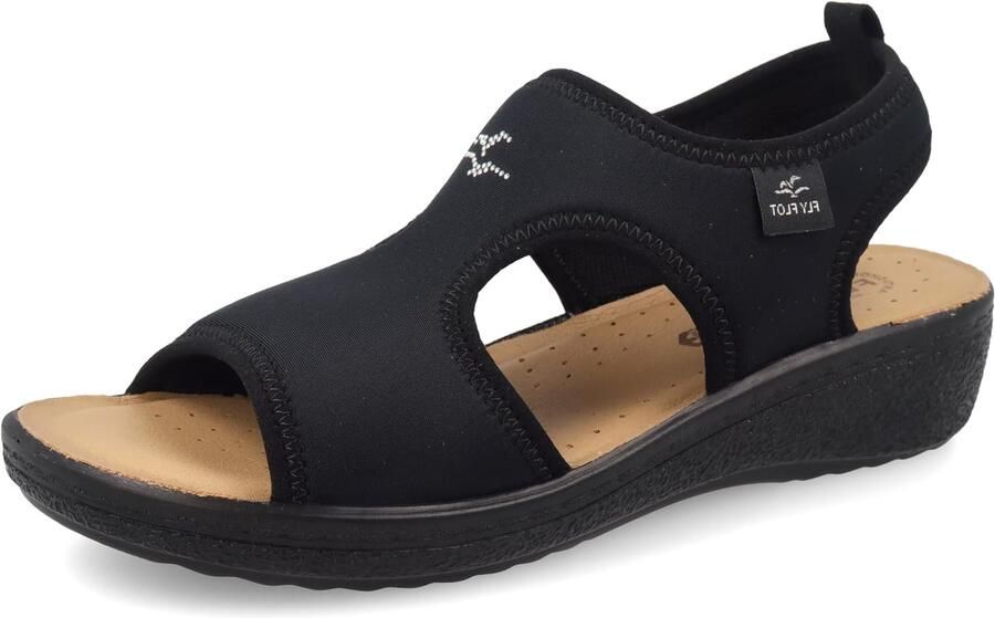 Dames Slippers met Elastische Microvezel en Evopell Inlegzool