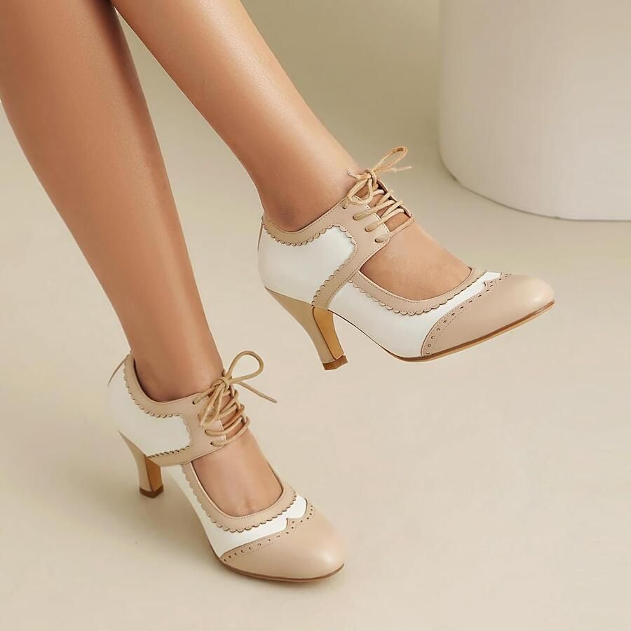 Pumps met strik retro stijl - Foto 1