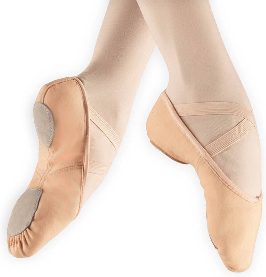 Dancer Dancewear Balletschoenen dames ROZE “StretchPro” Stretch canvas Balletschoen voor meisje