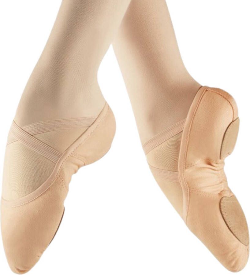 Dancer Dancewear Balletschoenen dames ROZE “StretchPro” Stretch canvas Balletschoen voor meisje