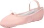 Dancer Dancewear Balletschoenen meisje “Elite“ Roze Professionele leren balletschoen Met hele suède zool Ballet schoen met doorlopende zool - Thumbnail 1