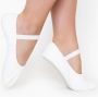 Dancer Dancewear Balletschoenen meisjes “Elite“ Wit Professionele leren balletschoen Met hele suède zool Ballet schoen met doorlopende zool - Thumbnail 1