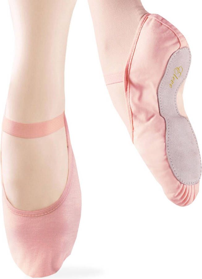 Dancer Dancewear Balletschoenen meisje Roze Eleve Balletschoen meisje Met GRATIS satijnen schoenzakje Hele zool Elastisch canvas Balletschoentjes voor kinderen