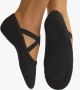 Dancer Dancewear Balletschoenen Splitzool ZWART “StretchPro” Stretch canvas Balletschoen voor dames - Thumbnail 2