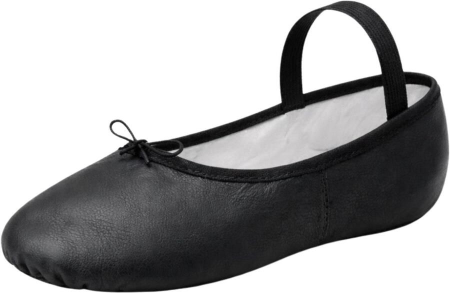 Dancer Dancewear Balletschoenen leer “Elite“ ZWART Professionele leren balletschoen Met hele suède zool Ballet schoen met doorlopende zool - Foto 2