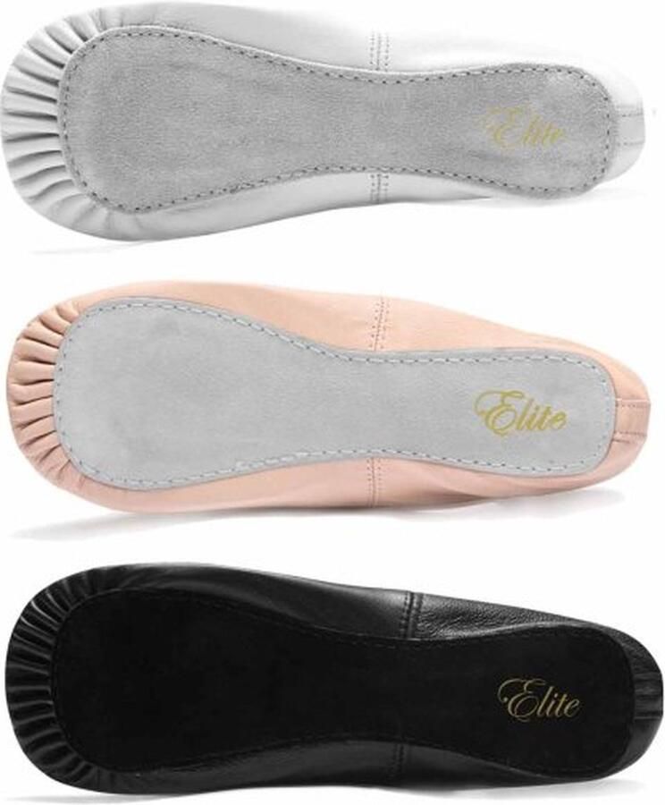 Dancer Dancewear Balletschoenen meisje “Elite“ Roze Professionele leren balletschoen Met hele suède zool Ballet schoen met doorlopende zool - Foto 3