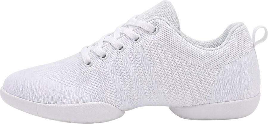 Dancer Dancewear Danssneakers Dames Splitzool Wit 'Salsette' Salsa schoenen Zumba schoenen Dansschoenen
