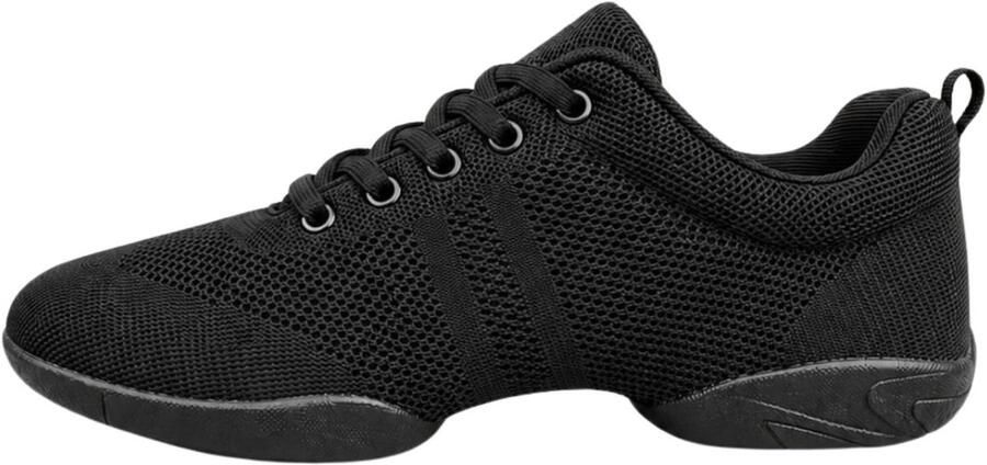 Dancer Dancewear Danssneakers Zwart 'Salsette' Salsa schoenen Zumba schoenen Dansschoenen - Foto 2