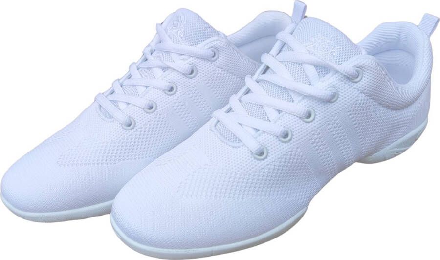 Dancer Dancewear Danssneakers Dames Splitzool Wit 'Salsette' Salsa schoenen Zumba schoenen Dansschoenen - Foto 2