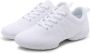 Dancer Dancewear Danssneakers Dames Splitzool Wit 'Salsette' Salsa schoenen Zumba schoenen Dansschoenen - Thumbnail 2