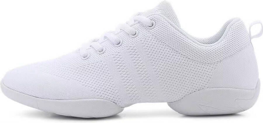 Dancer Dancewear Danssneakers Dames Splitzool Wit 'Salsette' Salsa schoenen Zumba schoenen Dansschoenen