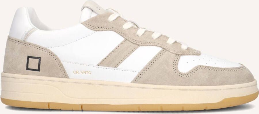 D.a.t.e Court 2.0 Vintage Sneakers Suède Heren Wit
