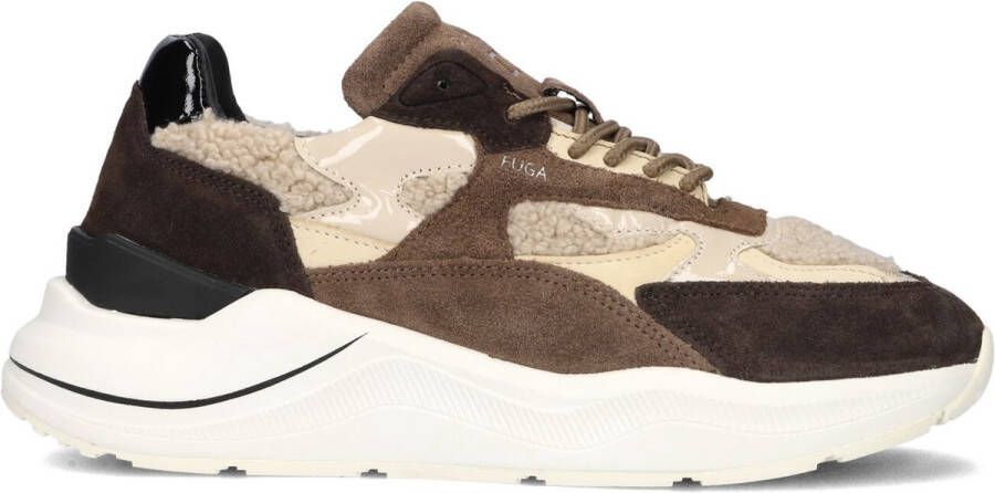 D.A.T.E Lage Sneakers Dames Fuga Dames Maat: 39 Materiaal: Suède Kleur: Bruin