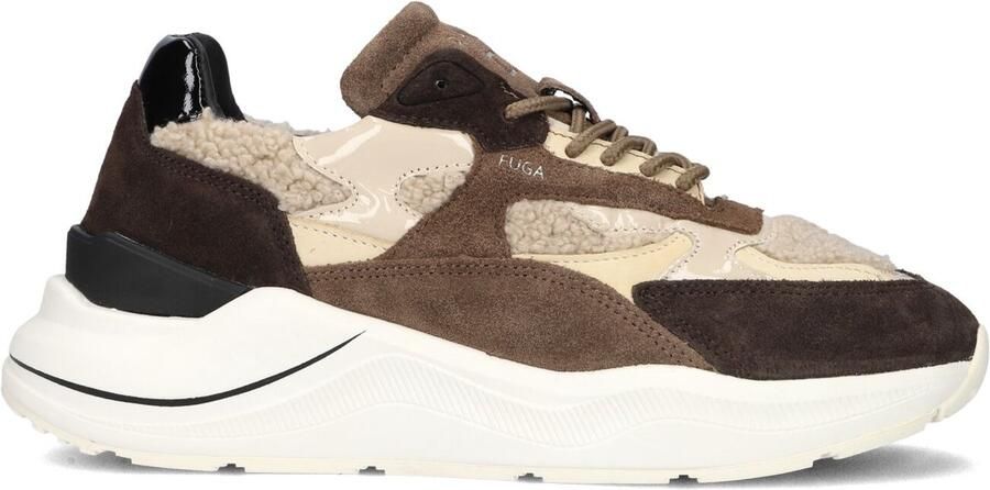 D.A.T.E Lage Sneakers Dames Fuga Dames Maat: 38 Materiaal: Suède Kleur: Bruin