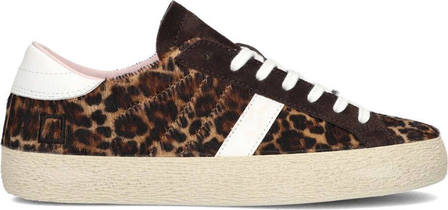 D.A.T.E Lage Sneakers Dames Hill Low Maat: 38 Materiaal: Ponyhair Kleur: Bruin