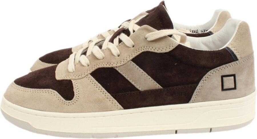D.a.t.e. Vintage Chocolate Lage Sneaker Bruin
