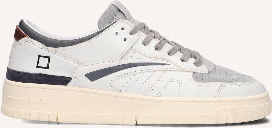 D.A.T.E Lage Sneakers Heren Torneo Colored Maat: 46 Materiaal: Leer Kleur: Wit - Foto 1