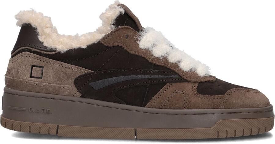 D.A.T.E Lage Sneakers Dames Torneo Pure Maat: 37 Materiaal: Textiel Kleur: Bruin - Foto 2