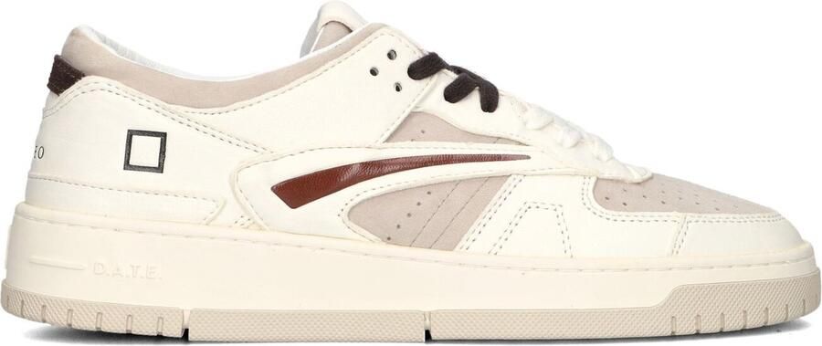 D.A.T.E Lage Sneakers Heren Torneo Maat: 44 Materiaal: Leer Kleur: Beige