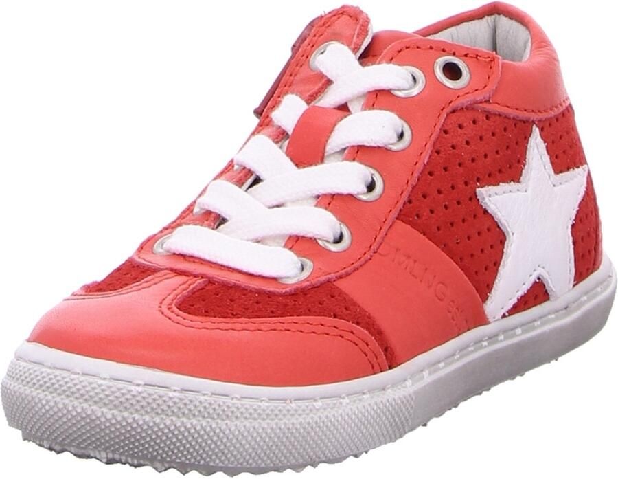 Däumling unisex veterschoenen rood