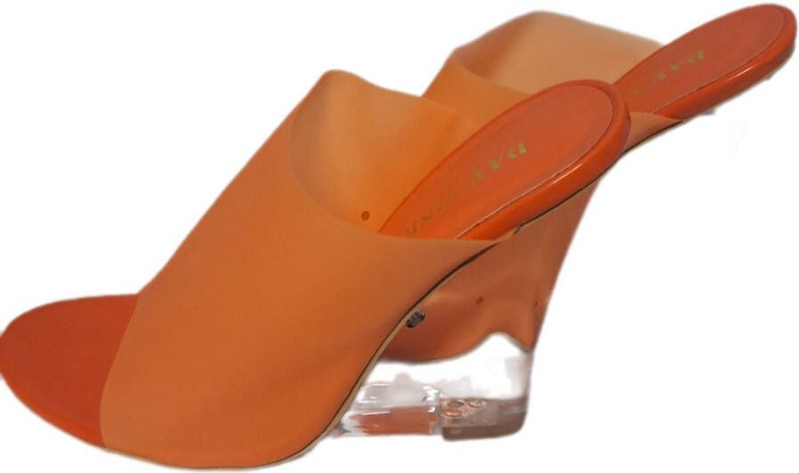 DAY VINE DAY-VINE OPEN MUILTJE IN ORANGE MET GLAZEN SLEEHAK VAN