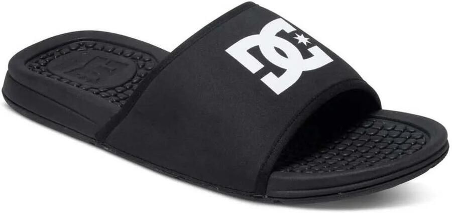DC Shoes Heren Synthetisch Leren Slider Flip Flops Black Heren