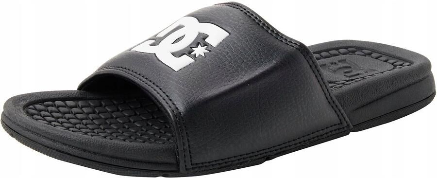 DC Shoes Heren Synthetisch Leren Slider Flip Flops Black - Foto 2