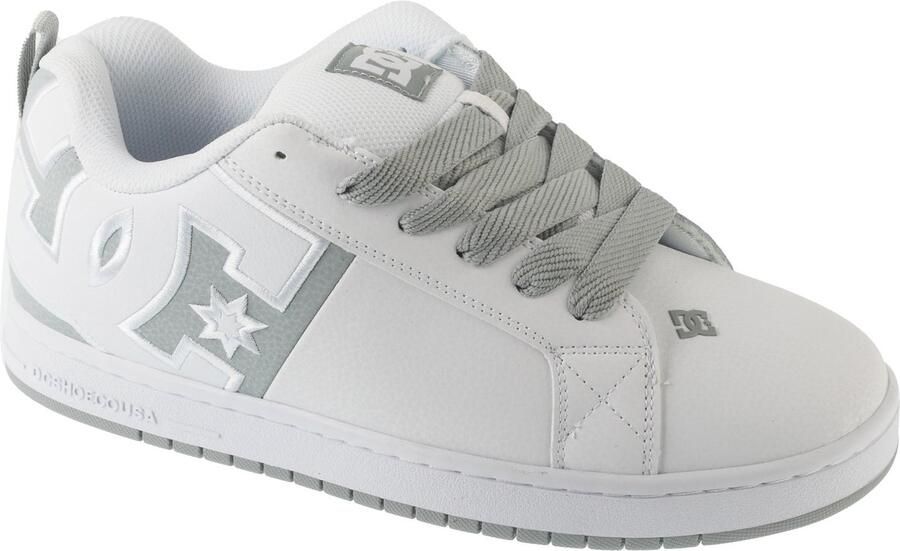 DC Shoes Court Graffik Heren Sneakers Skate Skater Schoenen Wit D
