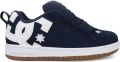 DC Shoes Court Graffik Peuterschoenen Blauw Leer - Navy/Wit