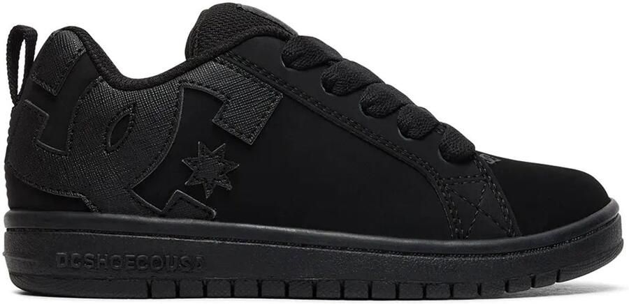 DC Shoes Court Graffik Peuterschoenen Zwart Suède
