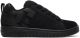 DC Shoes Court Graffik Zwart Leren Teenslippers - Zwart
