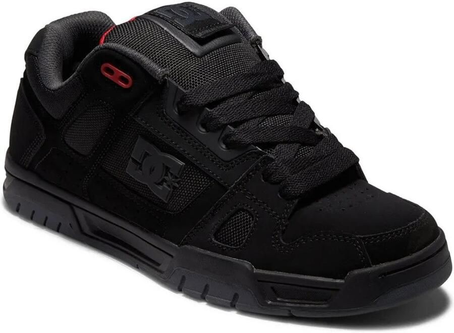DC Shoes Stag Heren Sneakers Skater Skate Schoenen Zwart 320188-BYR