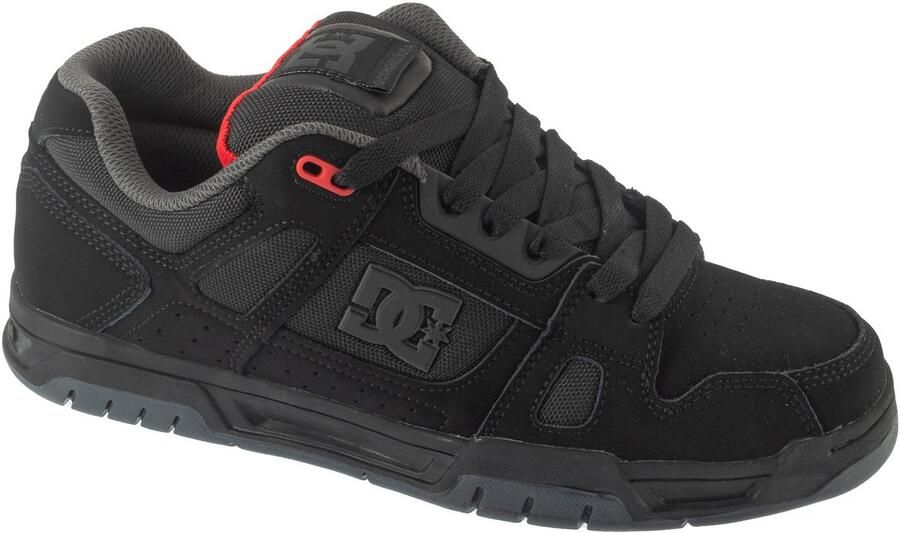 DC Shoes Stag Heren Sneakers Skater Skate Schoenen Zwart 320188-BYR
