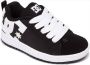 DC Shoes Court Graffik Jeugdtrainers Black White Kinderen - Thumbnail 1