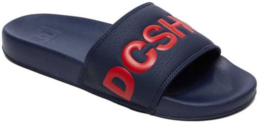 DC Palas Negras Slide Adyl100043 Shoes Blauw Heren