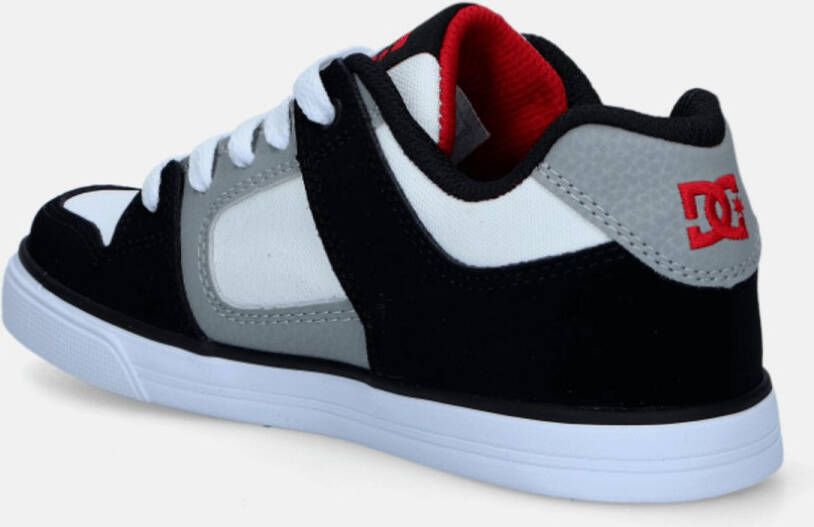 DC Uni Sneaker Pure White Black Red MULTICOLOR