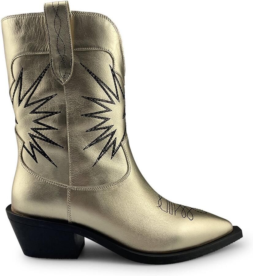 City Western metallic City Western bruiloft Bo Cowboylaarzen Western Laarzen Dames Goud - Foto 3