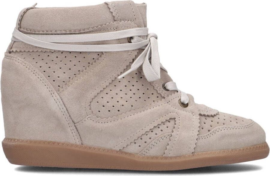 Deabused Ziggy Hoge sneakers Leren Sneaker Dames Taupe