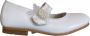 Deb&Dan lederen ballerina met tule en pareltjes wit - Thumbnail 4