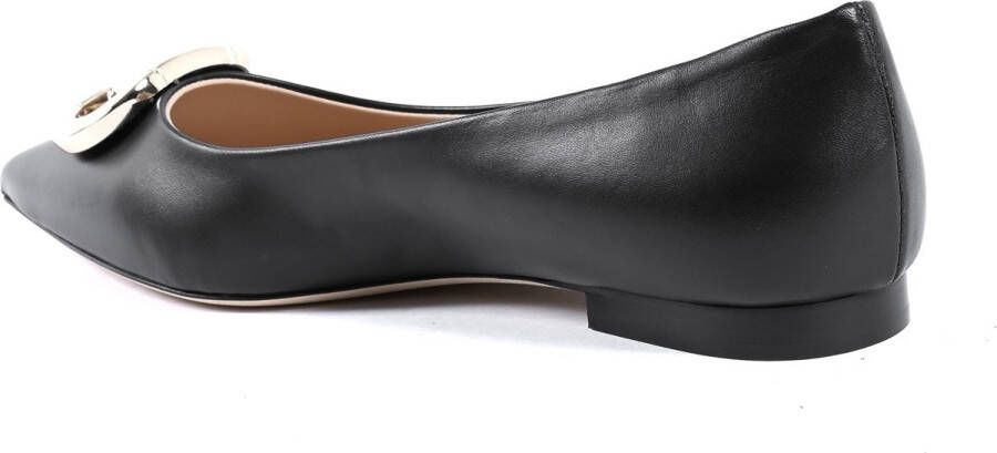 Dee Ocleppo Ballerina's DO Ballerina Zwart Lederen Flats